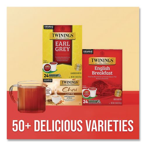 Image of TWININGS® TNA85783 Tea K-Cups, Earl Grey, 0.11 Oz K-Cups, 24/box