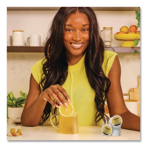 Image of TWININGS® TNA89556 Tea K-Cups, Lemon Ginger, 0.11 Oz K-Cups, 24/box