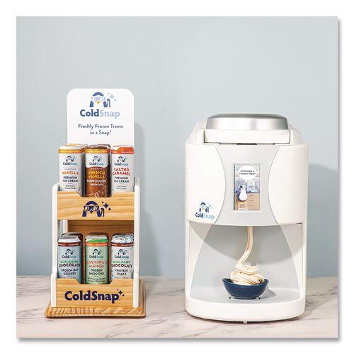 Image of ColdSnap® 101993 Display Rack, Holds 36 Pods, 9 x 17.25 x 11.25, White/Brown