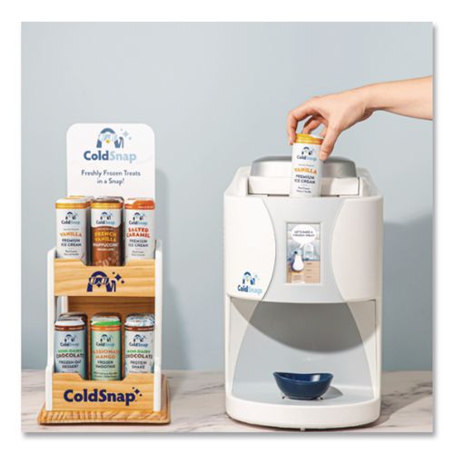 Image of ColdSnap® 101993 Display Rack, Holds 36 Pods, 9 x 17.25 x 11.25, White/Brown