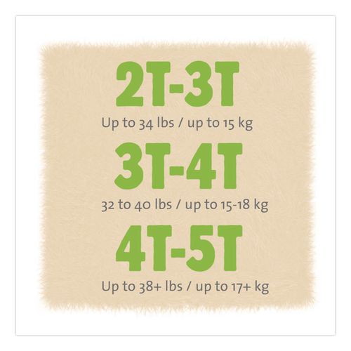 Image of Cuties® CR8008 CutiePants Refastenable Training Pants for Girls, Size 3T-4T, 32 lbs to 40 lbs, 92/Carton