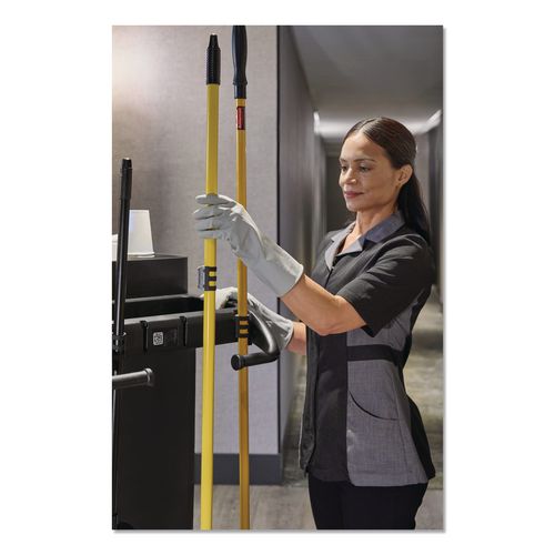 Image of Rubbermaid® Commercial 2202589 QuickClips, for Rubbermaid Commercial FG618900BLA/2202581, Resin, Black, 6/Carton