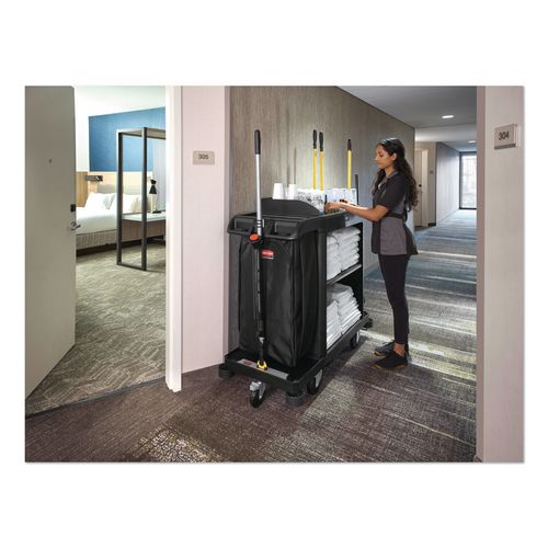 Image of Rubbermaid® Commercial 2202589 QuickClips, for Rubbermaid Commercial FG618900BLA/2202581, Resin, Black, 6/Carton