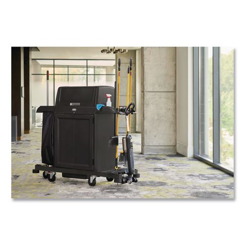 Image of Rubbermaid® Commercial 2202525 Locking Door Kit, for Rubbermaid Commercial 2202581/2202527/2202585, Resin, Black