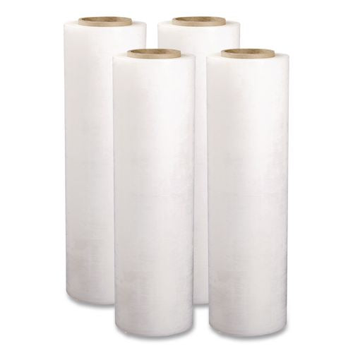 Image of Fortitude FOR18281500 Polyethene Stretch, 17.25" x 1,500 ft, 28-Gauge, Clear, 4 Rolls/Carton