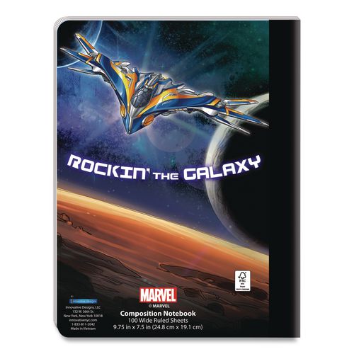 Image of Innovative Designs 714785AVE-SA Licensed Composition Book, Marvel Avengers, Wide/Legal Rule, Multicolor Cover, (100) 9.75 x 7.5 Sheets