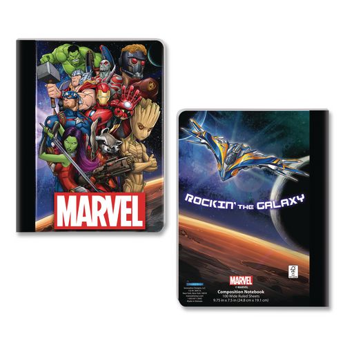 Image of Innovative Designs 714785AVE-SA Licensed Composition Book, Marvel Avengers, Wide/Legal Rule, Multicolor Cover, (100) 9.75 x 7.5 Sheets