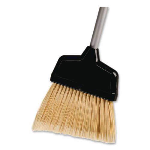 Image of Unger® EDTBR Telescopic Ergo Dust Pan With Broom, 12" Wide, 34" To 44" Pan, 47" To 57" Broom, Metal/vinyl/cotton, Black/silver/red