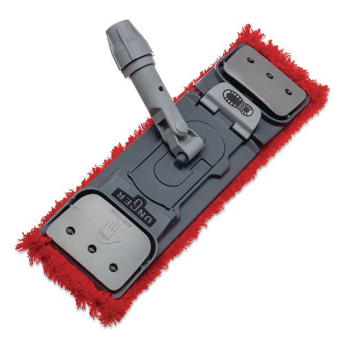 Image of Unger® MM40R SmartColor MicroMop 15.0, Microfiber, Heavy-Duty, 16 x 5, Red, 5/Pack