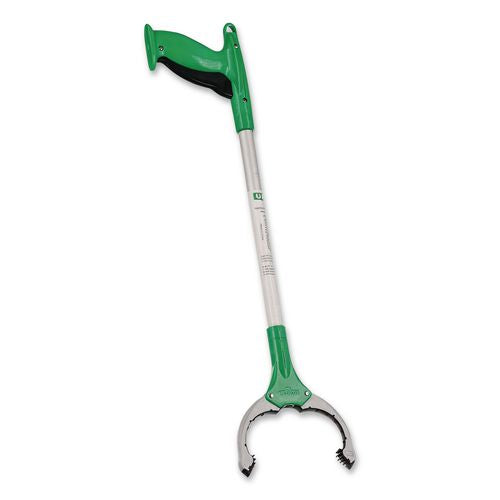 Image of Unger® NT090 Nifty Nabber Trigger-Grip Extension Arm, 3 ft, Silver/Green