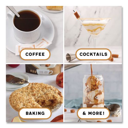 Image of Javamelts JMT39641 Flavored Sugar, Caramel, 0.08 oz Packet, 1,000/Carton