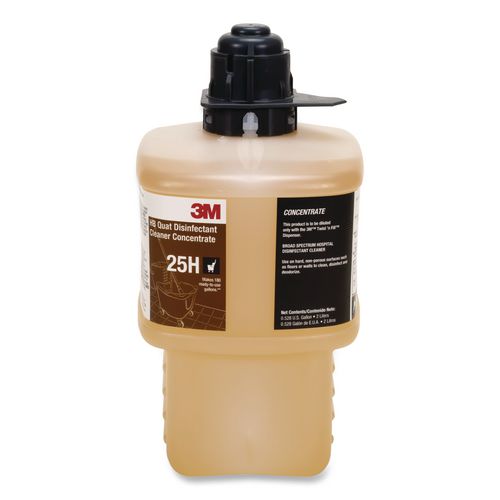 Image of 3M 25H Twist 'N Fill HB Quat Disinfectant Cleaner Concentrate 25H, 2 L Bottle, 6/Carton