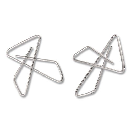 Image of Officemate 99957 OIC Ideal Butterfly Clamps, #2, Silver, 50/Box