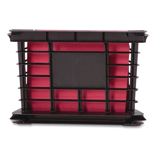 Image of IRIS 270010/200309 File Storage Durable Plastic Crate, 13.87 x 16.87 x 11.5, Black