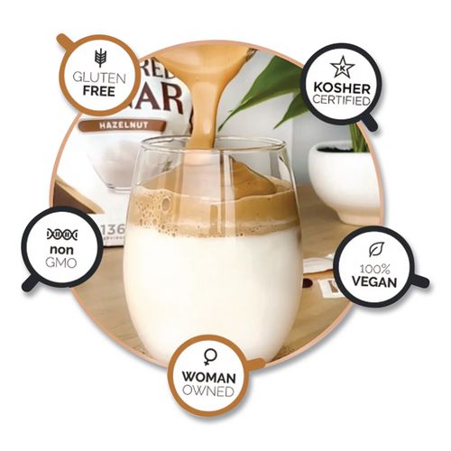 Image of Javamelts JMT39641 Flavored Sugar, Caramel, 0.08 oz Packet, 1,000/Carton