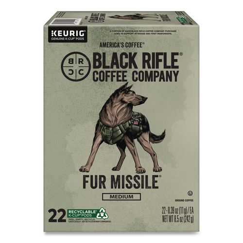 Image of Black Rifle® Coffee Company 5000384047 Fur Missile Coffee K-Cups, 22/Box