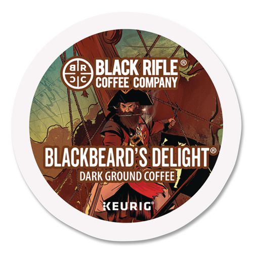 Image of Black Rifle® Coffee Company 5000384804 Blackbeard's Delight Coffee K-Cups, 22/Box