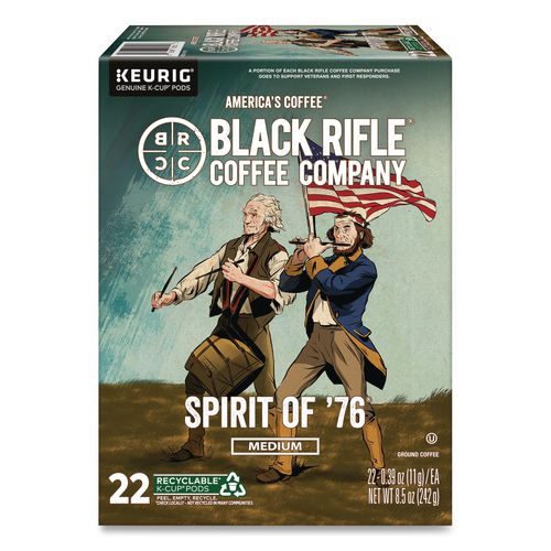 Image of Black Rifle® Coffee Company 5000384044 Spirit of '76 Coffee K-Cups, 22/Box
