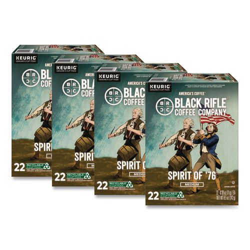 Image of Black Rifle® Coffee Company 5000384044 Spirit of '76 Coffee K-Cups, 22/Box, 4 Boxes/Carton