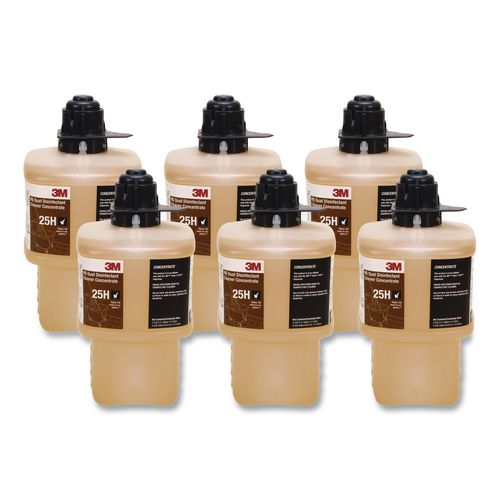Image of 3M 25H Twist 'N Fill HB Quat Disinfectant Cleaner Concentrate 25H, 2 L Bottle, 6/Carton