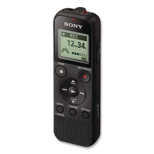 Image of Sony® ICDPX370 Icd-Px370 Digital Voice Recorder, 4 Gb, Black