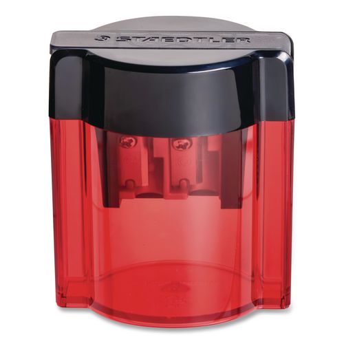 Image of Staedtler® 512300BKA6 Manual Pencil Sharpener, 2 X 2.75, Randomly Assorted Colors