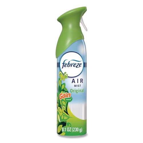 Image of Febreze® 80841945 AIR, Gain Original, 8.1 oz Aerosol Spray, 6/Carton