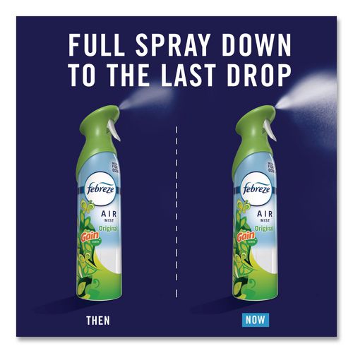 Image of Febreze® 80841945 AIR, Gain Original, 8.1 oz Aerosol Spray, 6/Carton