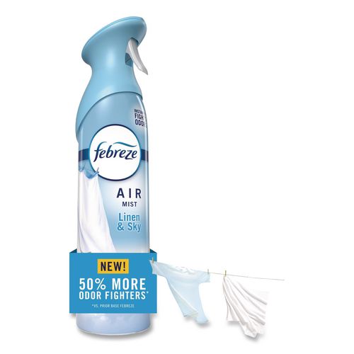 Image of Febreze® 80841955 AIR, Linen and Sky, 8.1 oz Aerosol Spray, 6/Carton