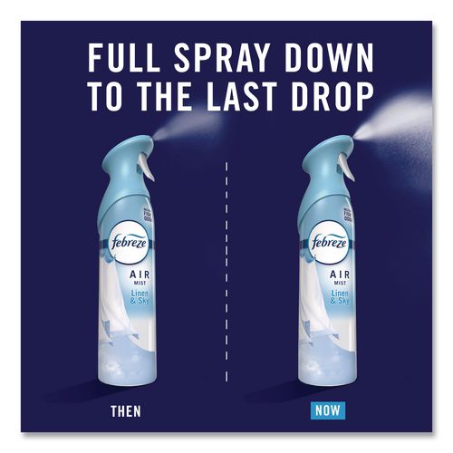 Image of Febreze® 80841955 AIR, Linen and Sky, 8.1 oz Aerosol Spray, 6/Carton