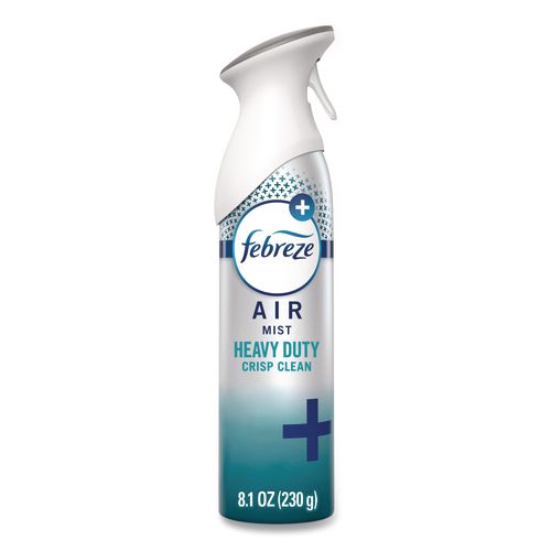 Image of Febreze® 80841940 AIR, Heavy Duty Crisp Clean, 8.1 oz Aerosol Spray, 6/Carton