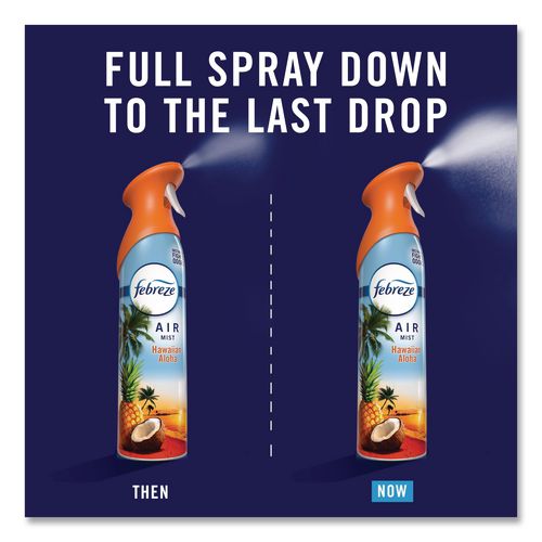 Image of Febreze® 80852228 AIR, Hawaiian Aloha, 8.1 oz Aerosol Spray, 6/Carton