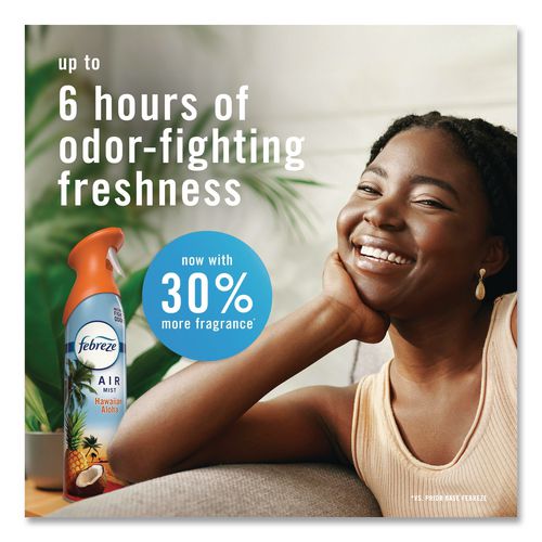 Image of Febreze® 80852228 AIR, Hawaiian Aloha, 8.1 oz Aerosol Spray, 6/Carton