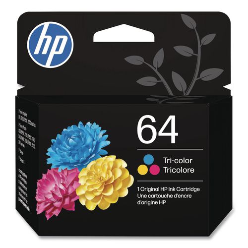 Image of HP N9J89AN#140 HP 64, (n9j89an) Tri-Color Original Ink Cartridge