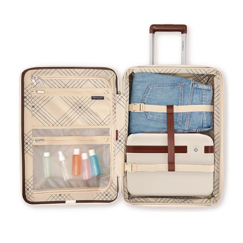 Image of Samsonite® 149176-1627 Virtuosa Hardside Spinner Suitcase, 10 x 14.5 x 20.5, Off White