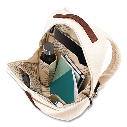 Image of Samsonite® 149196-1627 Virtuosa Laptop Compatible Backpack, 11.6 x 5.1 x 15.6, Off-White