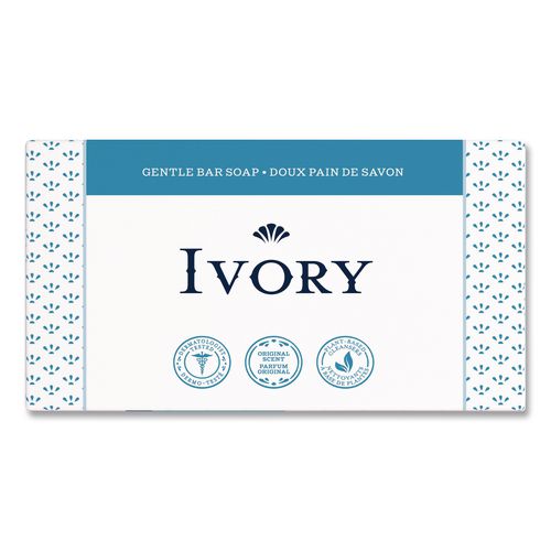 Image of Ivory® 80863568 Individually Wrapped Bath Soap, Original Scent, 3.1 oz, 70/Carton