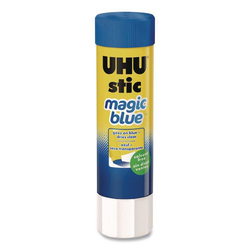 Image of UHU® 99653 Stic Permanent Glue Stick, 1.41 Oz, Applies Blue, Dries Clear