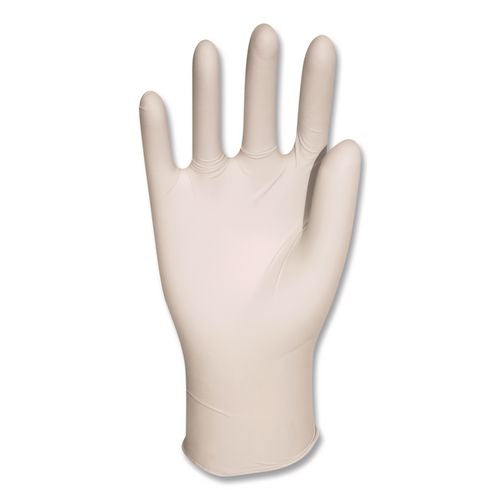 Image of AMBITEX® LXL5101 L5101 Series Powdered Latex Gloves, X-Large, 4 mil Thick, 9" Long, Cream, 100/Box, 10 Boxes/Carton