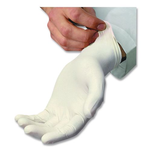Image of AMBITEX® LXL5101 L5101 Series Lightly Powdered Latex Gloves, X-Large, 4 mil Thick, 9" Long, Cream, 100/Box