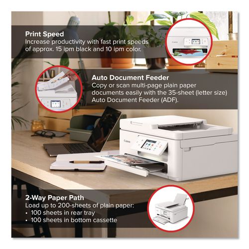 Image of Canon® 6258C002 PIXMA TR7820 Inkjet Printer, Copy/Print/Scan