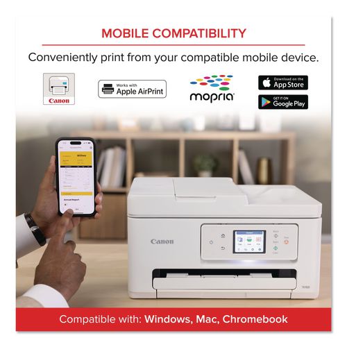 Image of Canon® 6258C002 PIXMA TR7820 Inkjet Printer, Copy/Print/Scan