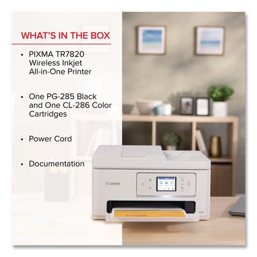 Image of Canon® 6258C002 PIXMA TR7820 Inkjet Printer, Copy/Print/Scan