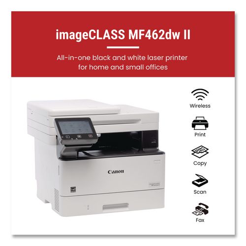Image of Canon® 7188C015 imageCLASS MF462dw II Laser Printer, Copy/Fax/Print/Scan