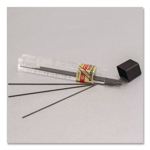 Image of Pentel® C525-2B Premium Hi-Polymer Lead Refill, 0.5 mm, 2B, Black, 12/Pack