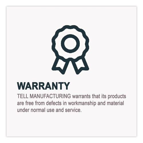 Image of Tell® DT100084 Concave Wall Bumper, 5 X 2 X 6, Satin Chrome