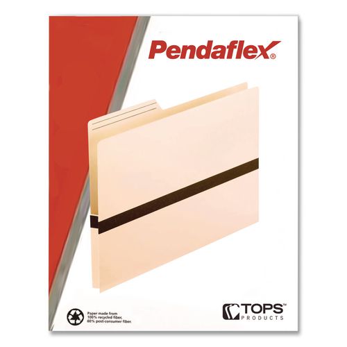 Image of Pendaflex® 15135 Drop Front Reinforced File Pocket, 1" Expansion, Letter Size, Manilla/Brown, 50/Box