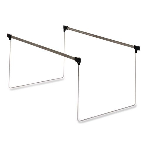 Image of Pendaflex® AFF24 Letter Size Adjustable Hanging File Folder Frame, 14" To 18" Long, Gray/silver, 2/box