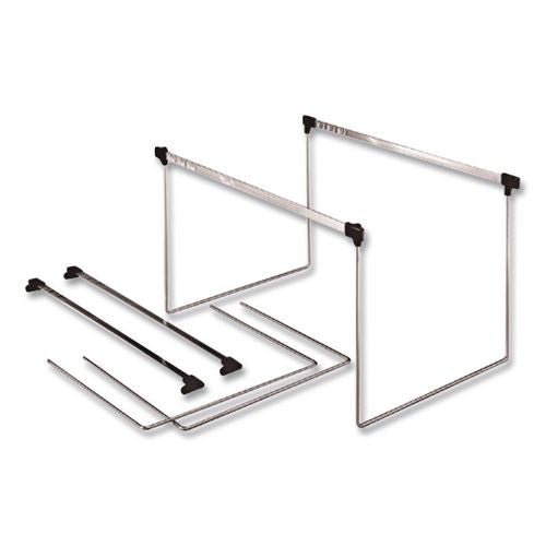 Image of Pendaflex® AFF24 Letter Size Adjustable Hanging File Folder Frame, 14" To 18" Long, Gray/silver, 2/box