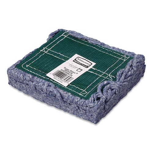 Image of RubbermaidÂ® Commercial Super Stitch Blend Mop, Cotton/Synthetic, Medium, Blue